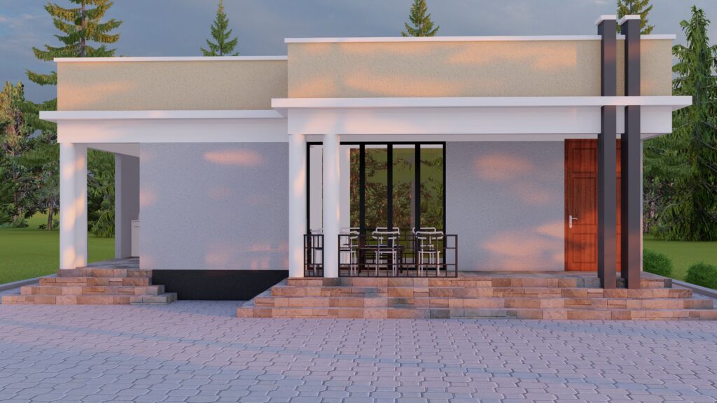 2 Bedroom House Design – Full Architectural, & CAD Drawing Package