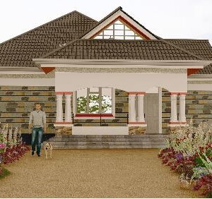 3 Bedroom Bungalow House Design – Full Architectural Drawings