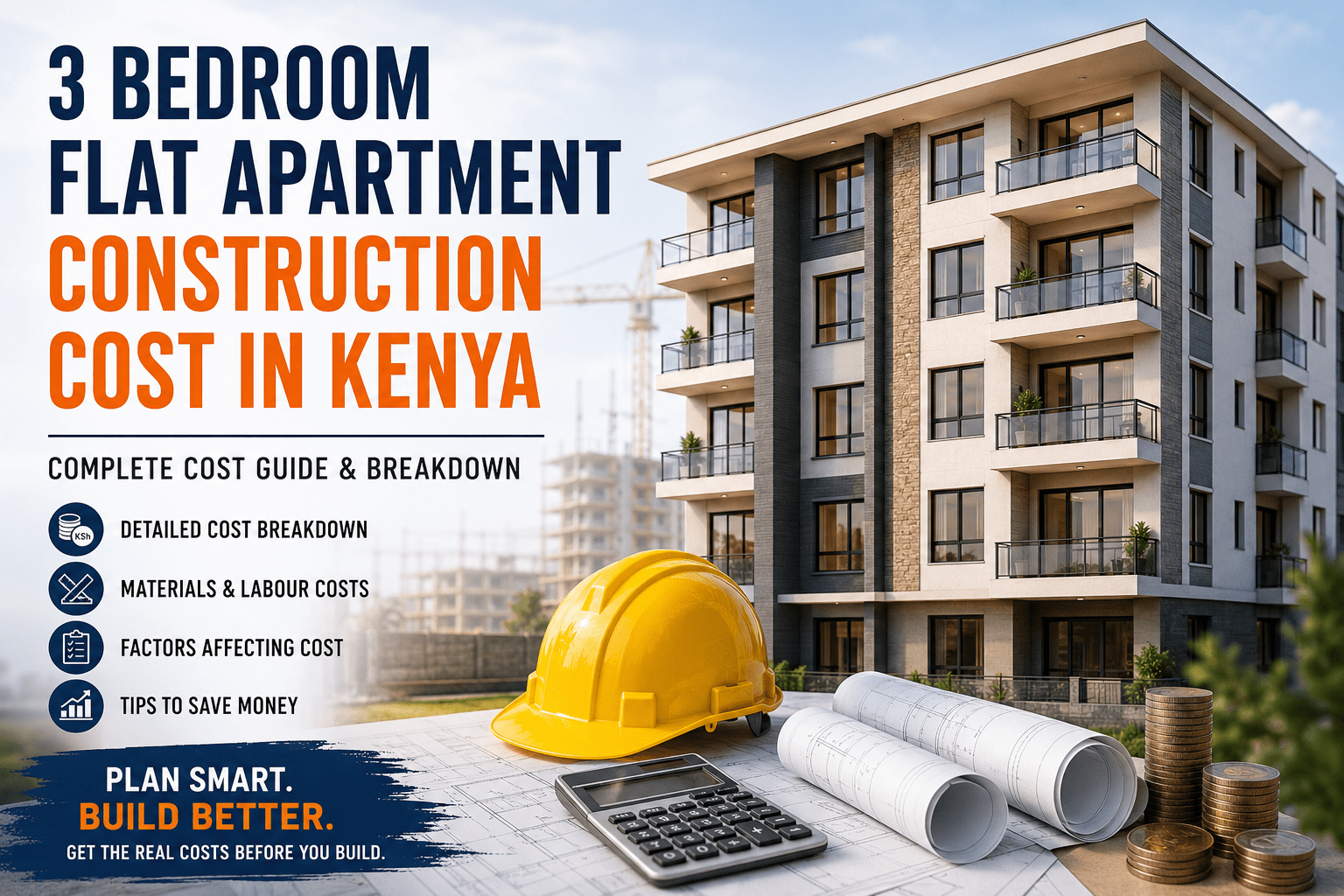 3 Bedroom Flat Apartment Construction Cost in Kenya