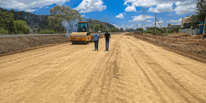 An image of a section of the Rironi-Mau Summit proposed expressway under construction.
